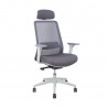 Task chair SANTO grey mesh fabric