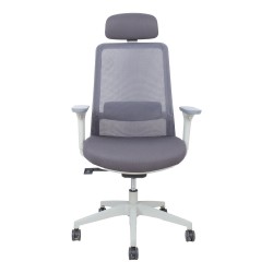 Task chair SANTO grey mesh fabric