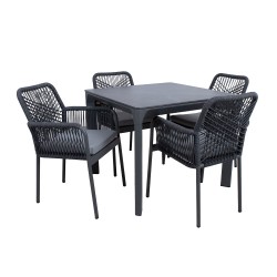 Garden furniture set CARVES table and 4 chairs