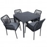 Aiamööblikomplekt CARVES laud ja 4 tooli 20929