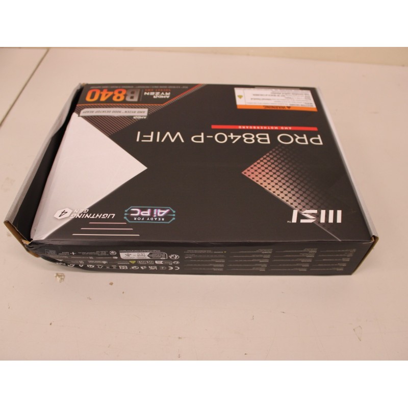 SALE OUT. MSI PRO B840-P WIFI MSI PRO B840-P WIFI Processor family AMD Processor socket AM5 DDR5 Supported