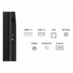 TCL T69C 43T69C TV 109.2 cm (43") 4K Ultra HD Smart TV Wi-Fi Metallic 350 cd/m²