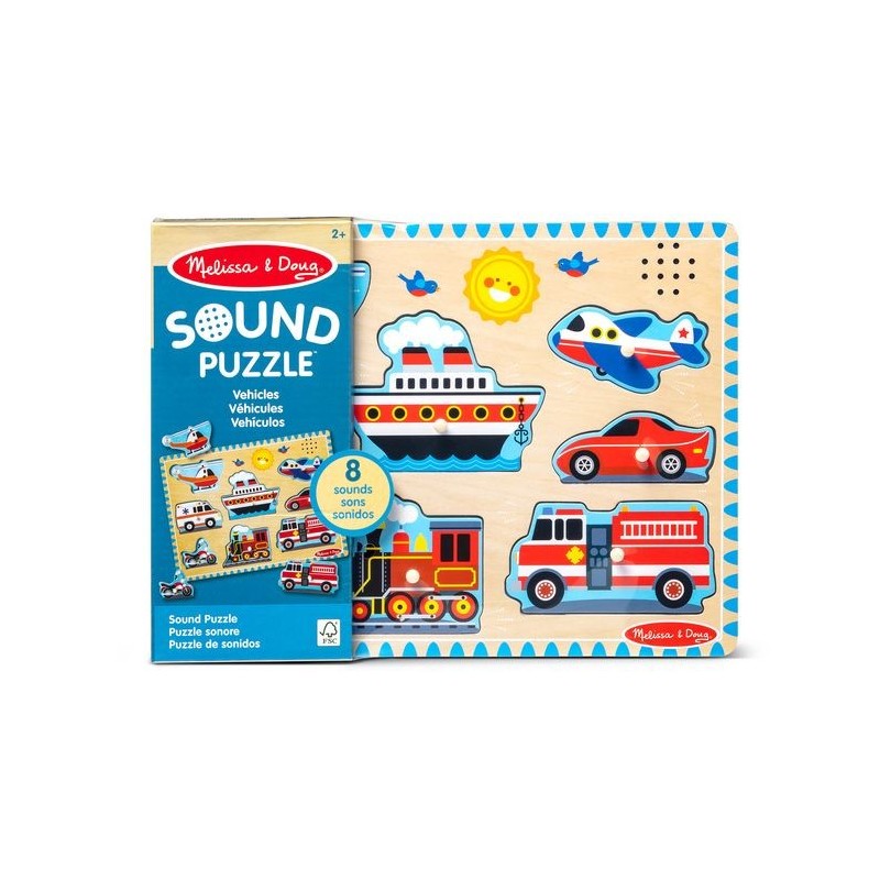 MELISSA & DOUG Vehicles Sound Puzzle
