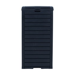 Prügikast GALA 41x41xH86cm 118L, must plastik