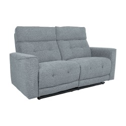 Recliner sofa BOSCO 2-seater with electric mechanism, bluish grey