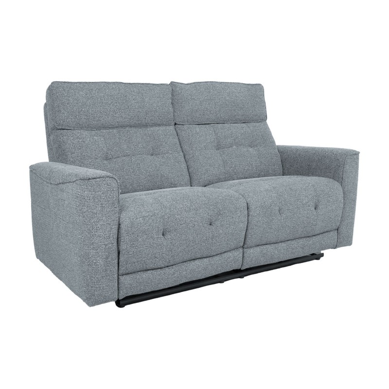 Recliner sofa BOSCO 2-seater with electric mechanism, bluish grey