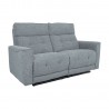 Recliner sofa BOSCO 2-seater with electric mechanism, bluish grey