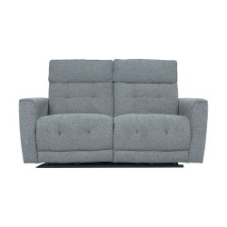 Recliner sofa BOSCO 2-seater with electric mechanism, bluish grey