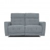 Recliner sofa BOSCO 2-seater with electric mechanism, bluish grey