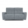 Recliner sofa BOSCO 2,5-seater with electric mechanism, bluish grey