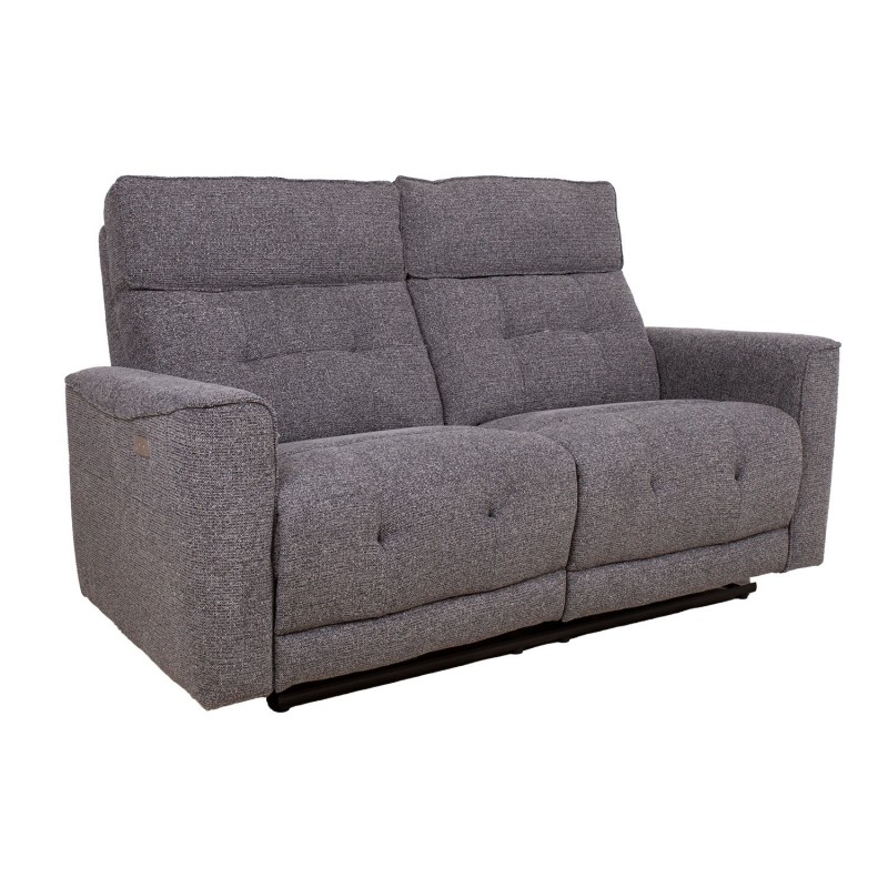 Recliner sofa BOSCO 2-seater with electric mechanism, grey
