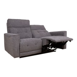 Recliner sofa BOSCO 2-seater with electric mechanism, grey