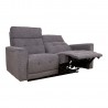 Recliner sofa BOSCO 2-seater with electric mechanism, grey