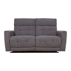 Recliner sofa BOSCO 2-seater with electric mechanism, grey