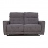 Recliner sofa BOSCO 2-seater with electric mechanism, grey