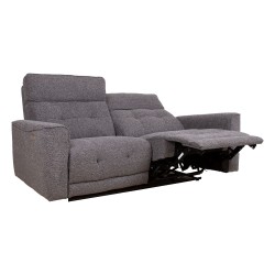 Recliner sofa BOSCO 2,5-seater with electric mechanism, grey
