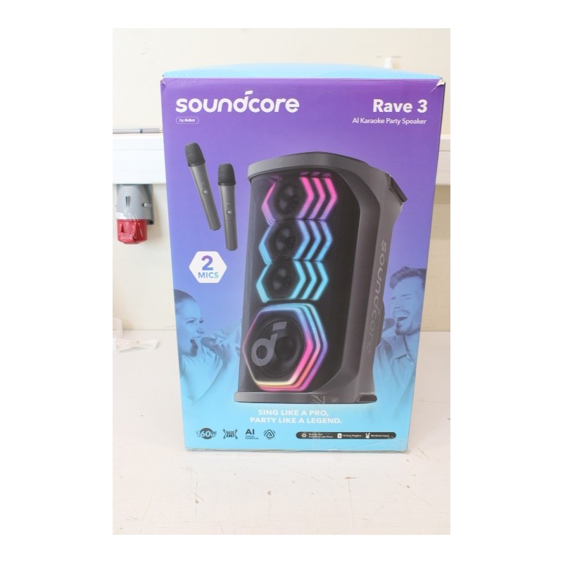 SALE OUT. Anker Soundcore Rave 3 Bluetooth Speaker Anker Soundcore Portable Bluetooth Speaker Rave 3 USED,