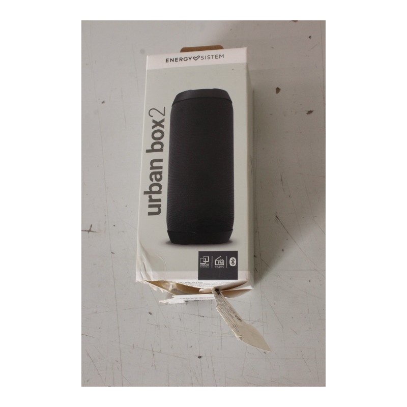 SALE OUT. Energy Sistem Urban Box 2 Bluetooth speaker, Onyx Energy Sistem Speaker Urban Box 2 DAMAGED PACKAGING |