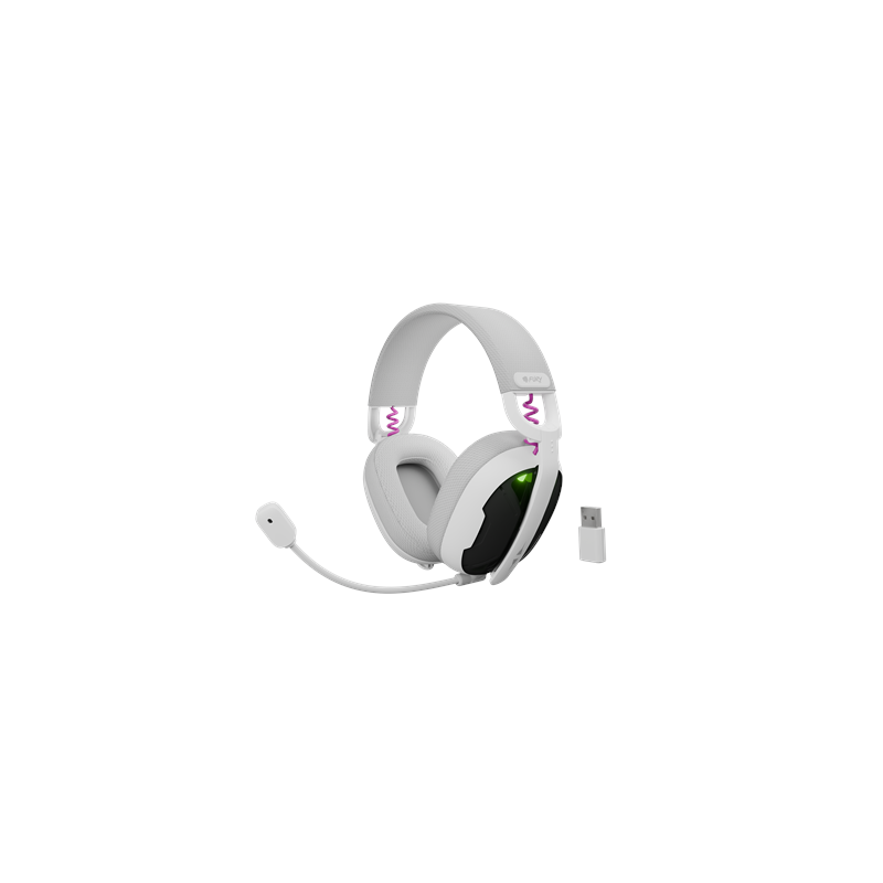 Genesis Fury Fukya F6 Gaming Headset with Microphone, White
