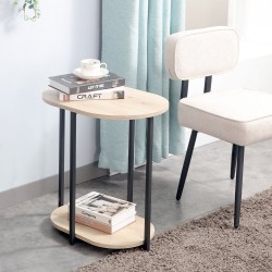 Side table HANNES 52x35xH54cm, rustic melamine