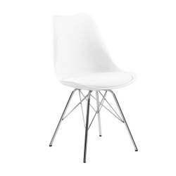 Chair ERIS white chrome