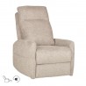 Recliner armchair KATY with electric mechanism and massage function, grey