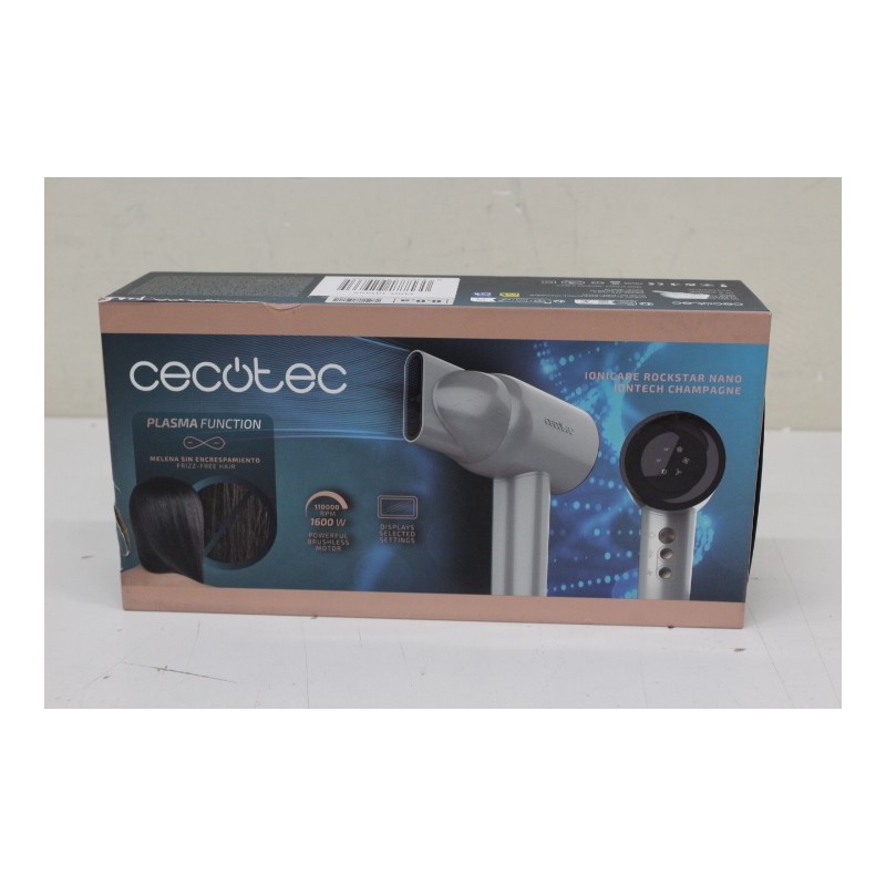 SALE OUT. Cecotec IoniCare RockStar Nano IonTech Champagne Hair dryer Cecotec Hair Dryer IoniCare RockStar Nano