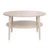 Coffee table LESTER 80x80xH45cm, light wood beige