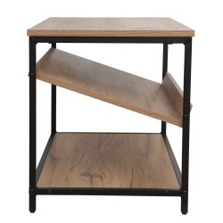 Shoe rack DIMITRA 80x40xH45cm, rustic black