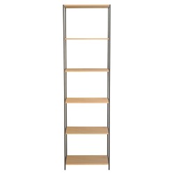 Riiul HARPER 50x30xH180cm, saar must