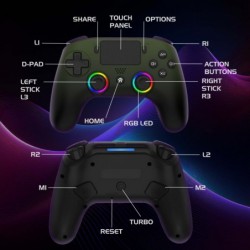 Subsonic Wireless Led Controller Green for PS5