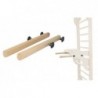 Wooden horizontal bar for Swedish ladder