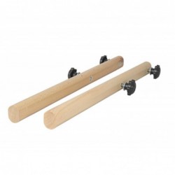 Wooden horizontal bar for Swedish ladder