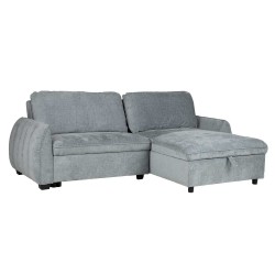 Corner sofa bed CLOUD bluish green