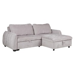 Corner sofa bed CLOUD light grey
