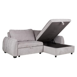 Corner sofa bed CLOUD light grey
