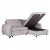 Corner sofa bed CLOUD light grey