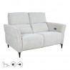 Recliner sofa MIAMI 2-seater with electric mechanism, light beige