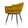 Chair FLORA golden yellow