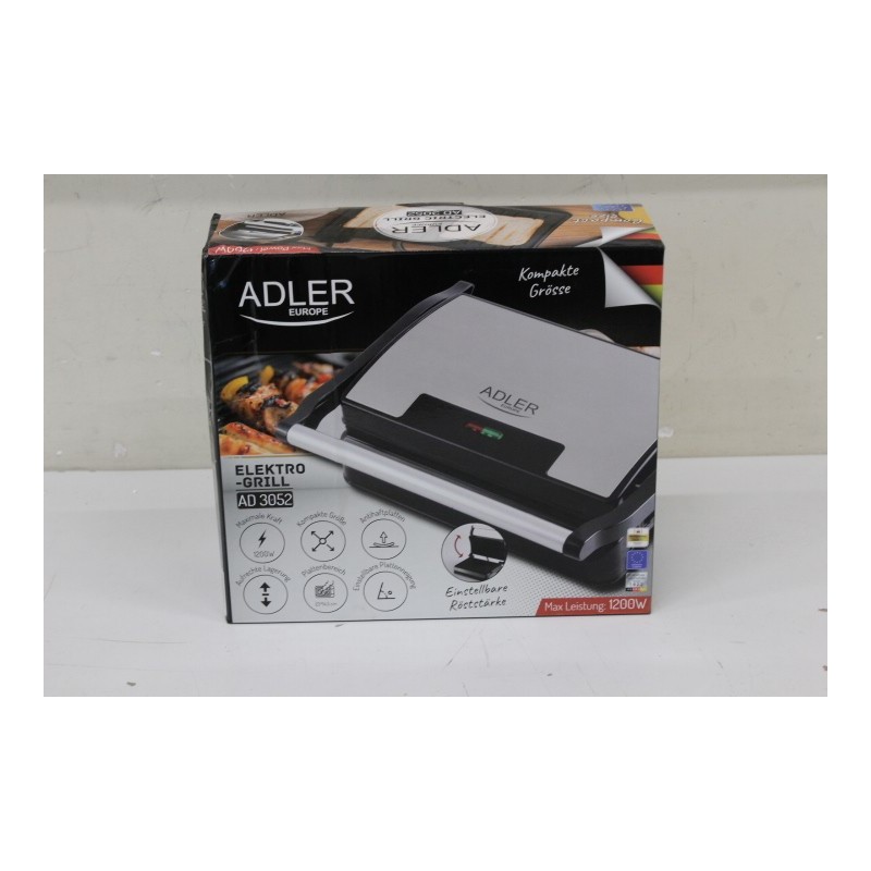 SALE OUT. Adler AD 3052 Electric grill, Non-stick grill plates Adler Electric Grill AD 3052 Table 1200 W |