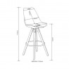 Bar stool DIMA white