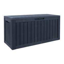Storage box BOMM 117,5x47,5xH59cm 300L, black plastic