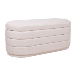 Bench HIRO 104x44xH44cm, white, with storage