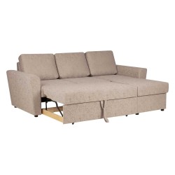 Corner sofa bed INGA beige