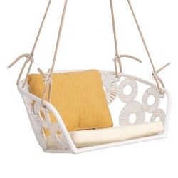 Hanging chair RONDO white