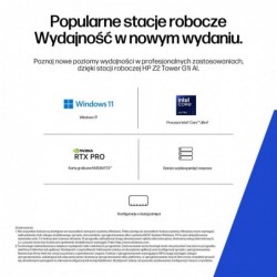 HP Z2 Tower G1i Workstation Ultra 7 265 vPro 16GB DDR5 5600 SSD512 RTX A400_4GB DVD-RW 500W W11Pro 3Y OnSite