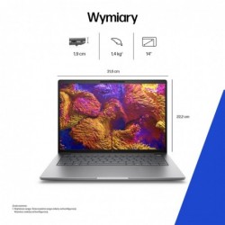 HP ZBook 8 G1ak Copilot+ PC AMD Ryzen AI 7 PRO 350 Mobile workstation 35.6 cm (14") WUXGA 32 GB DDR5-SDRAM 1 TB SSD