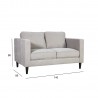 Sofa SPENCER 2-seater, light grey