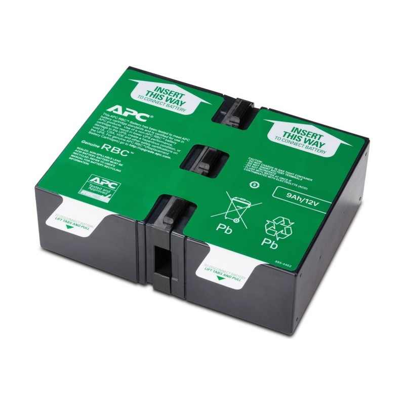 Schneider Electric APC replacement battery cartridge, VRLA battery, 9Ah, 24VDC APCRBC124