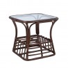 Coffee table RETIRO 58,5x58,5xH55cm, natural rattan